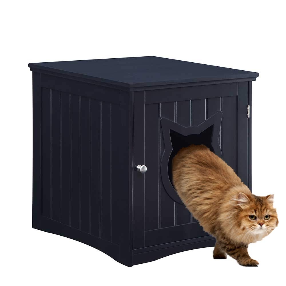 Buy Cat House Side Table, Nightstand Pet House, Litter Box Furniture