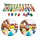 RUIDELI Wooden Blocks Puzzle Board Set Alphabet ABC, Learning & Educational Toys for Number Counting, Colors Stacking, Shape Sorting, Early Education Toy