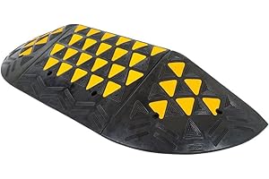 GUARDIAN INDUSTRIAL PRODUCTS Guardian 8" Rubber Curb Ramp with Round End Caps