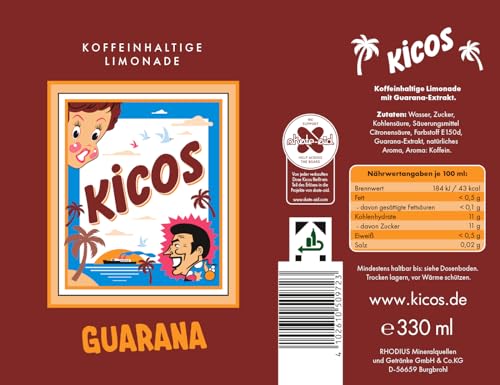 Kicos Guarana, EINWEG 24 x 330 ml 6