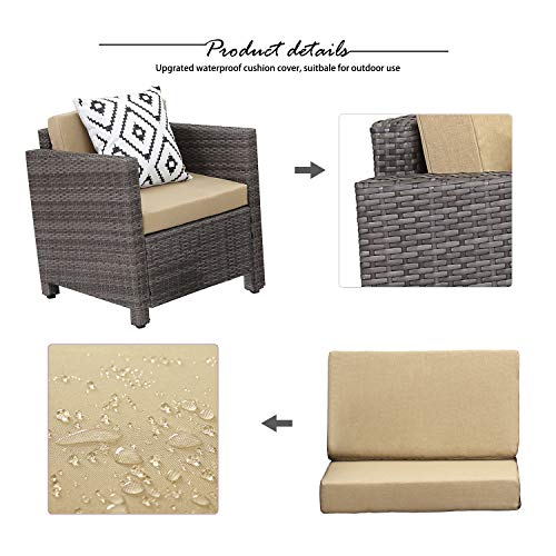 Wisteria Lane Patio Furniture Set, 4 Piece Outdoor Conversation Sets