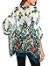 DJT Women's Batwing Sleeve Round Neck Flower Semi Sheer Top One Size Green #4