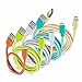 USB Cable, iOrange-E 5 Pack Micro USB Cable Braided, Quick Charge and Data Sync for Android, Samsung Galaxy S6, Galaxy Note Edge, HTC One M9, LG G4 and More, (Orange Green Silver Cyan Gold)