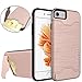 iPhone 7 Case,7 Case,iPhone 7 Cover,iPhone 7 Cases,Coddycase iPhone 7 Protective Card Slot Holder Hybrid Cover with Kickstand for iPhone 7 4.7 inch (2016)-Rose Gold