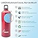 Laken Futura Aluminum Bottle Metal Water Bottles - Various Sizes | Narrow Mouth, Screw Cap with Loop - Leak Proof, BPA Free, Made in Spain