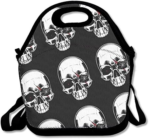 Fashion Cute Portable Multipurpose Bento Lunch Bag,Container For Women, Men, Kids,100% Polyester FiberSkeleton BU