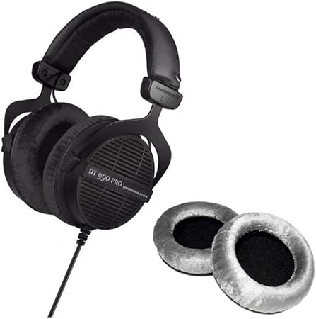 Amazon Beyerdynamic Dt 990 Pro Studio 250 Ohm ヘッドホン ニンジャブラック 限定版 追加のイヤーパッドセット シルバー バンドル ベイヤーダイナミック 家電 カメラ