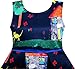 Sunny Fashion Girls Dress Tree House Cat Butterfly Bird Flower Print