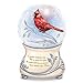 Messenger from Heaven Memorial Cardinal Glitter Globe, Heirloom Porcelain Base, Sculpted Cardinal, Plays 'Always in My Heart'