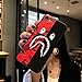 Kplvet iPhone 8 iPhone 7 Case,Ultra Soft Embossed Craft Durable Non Faded Coloring Super Slim Thin 4.7 iPhone-8 7 Case,Street Fashion Trend Basic Protective iPhone-Designer Cover (Red Black ShaYu)