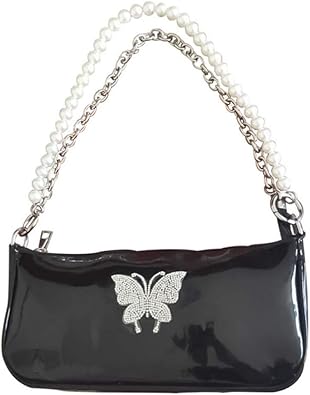 black double chain bag