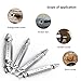 Damaged Screw Extractor Set, Dr.meter Screw Extractor, Stripped/Damaged Screws Remover, H.S.S.4341# Galvanized, 63-65hrc Hardness, Set of 4