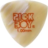 Pickboy PBCFSP100 Hand-Shaped Guitar Picks, Natural Horn, Triangle, 1 Pick