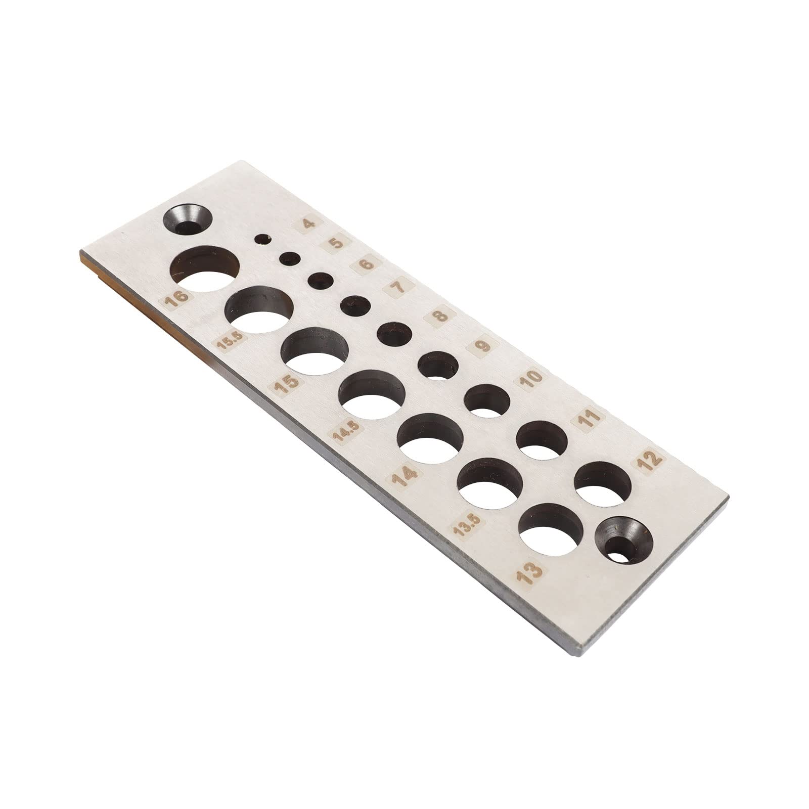 Steel Dowel Plate Dowel Plate, 16 Holes Dowel Maker Steel Plate Wood Dowel Rod Maker A2 Steel Rods Wood Sticks Maker with Holes from 4mm-16mm for Woodworking
