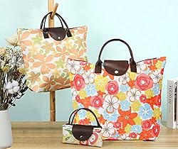 Foldable Shopping Bag with Wheels Collapsible