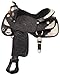 Tough 1 Premium Royal Oak Silver Show Saddle, Black, 16-Inchthumb 1