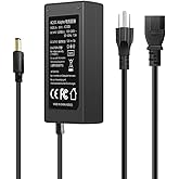 12V 5A Power Supply Adapter 60W AC Adapter 100-240V 50-60Hz to DC 12 Volt 5 Amp Cord with 【5.5mm x 2.5mm Barrel Plug】, 12VDC AC/DC Switching Transformer Converter