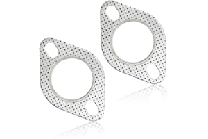 2PCS 2.25" Car Exhaust Gasket,Standard 2-Bolt Exhaust Flange Gasket Replaces OEM#120-06310-0002,Professional Exhaust Manifold