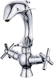 Grifos Grifo Plata Antiguo Cepillado Tubo tallado Diámetro Mango Lavabo