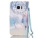 Firefish Galaxy S7 Case, Kickstand Flip [Card Slots] Wallet Cover Double Layer Bumper Shell with Magnetic Closure Strap Case for Samsung Galaxy S7-Dreamnet