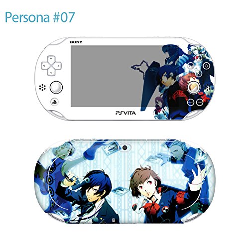 Premium Skin Decals Stickers For PlayStation VITA Slim 2nd Generation PCH-2000 Series Consoles Korea Made - POP SKIN Persona #07 + Free Gift Screen Protector Film + Wallpaper Screen Image