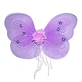 Purple Fairy Wings With Flower