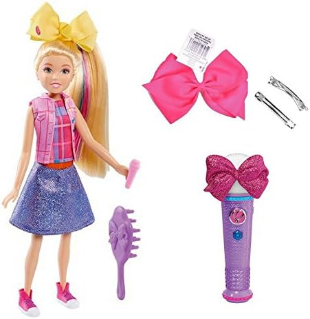 Just Play Jojo Siwa Doll and Microphone Gift Set with DIY Pink Bow Kit