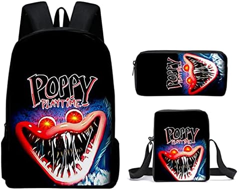 Huggy Backpack Merch سعر huggy wuggy Backpack, Poppy Playtime Monster Doll Design Bookbag ...