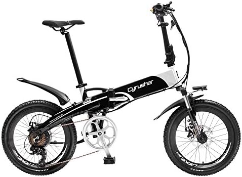 Cyrusher Direct XF500 20 Inch Adult Unisex Mini Foldable Folding eBike Electric Bike City Bicycle 7 Gears 5 PAS 250W*48V*10AH Smart Computer eBike Double Disc Brakes