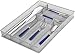 YBM Home Stainless Steel Silverware Tray Organizer for Kitchen Utensils, In-Drawer Cutlery Tray Mesh Utensil Drawer Organizer with 6 Compartments for Kitchen and Office