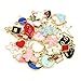 Youkwer 40pcs Mixed Colorful Christmas Charms Pendants for Jewelry Making, DIY Christmas Craft Charms Bulk for Necklace Bracelet Jewelry Making Crafting (Colorful Charms 40 pcs)