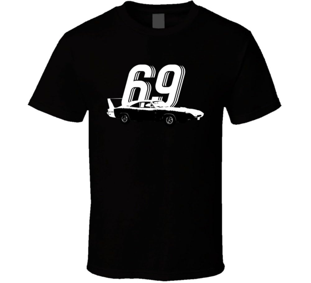 1969 Dodge Charger 7 0l Daytona Hemi B And W Vintage Car Year Fan T 