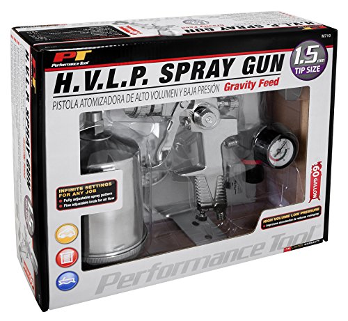 Performance Tool M710 1.5mm H.V.L.P. Gravity Feed Spray Gun Needle and Nozzle Set
