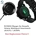 2PCS Charger Compatible for Amazfit Stratos Multisport Smartwatch, Replacement USB Cradle Cord Charging Cable Dock for New Amazfit Stratos Multisport Smartwatch