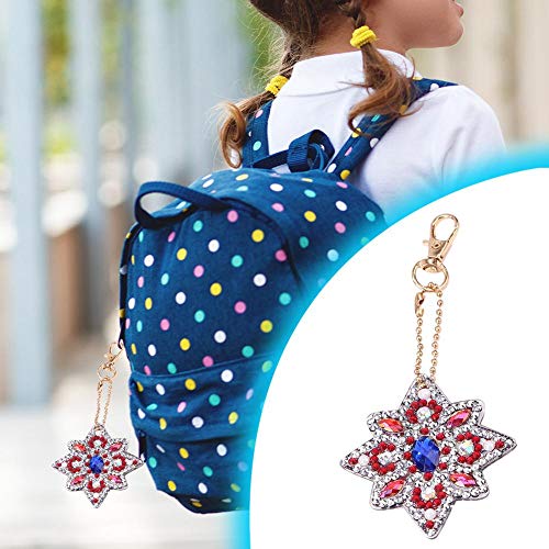 4pcs DIY Key Chain Diamond Painting Mosaic Making Kits 5D Full Drill Special Shaped Diamond Painting Keychain Pendant