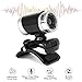 Cimkiz Webcam with Microphone, 480P Manual Focus, PC Webcam for Video Calling, Recording, Conferencing (Black)