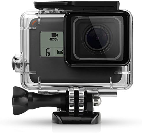 INVAYO GoPro Hero 5/6 Waterproof Housing Standard Protective Case Replacement with Bracket &amp; Screw for HERO6 Black - 45m Underwater Diving