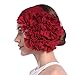 YI HENG MEI Women's Elegant Strench Chiffon Pleated Flower Hair Bands Headband Turban Cap