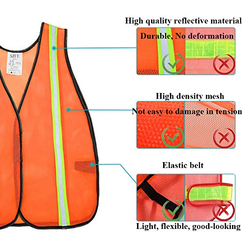 Mua SIFE 10 Pack High Visibility Reflective Safety Vest,Made from ...