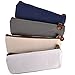 eZAKKA Vintage Canvas Pen Pencil Case Coin Purse Pouch Cosmetic Makeup Bag,4-Pack