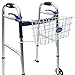 Bundle: Premium Clip-on Walker Basket with Bonus PlushGrips