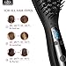 Anjou Hair Straightener Brush with Anion Hair Care Electric Ceramic Heating Straightening Brush