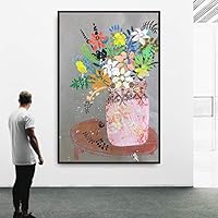 Framed Canvas Wall Art Flowers Canvas Prints Home Artwork Decoration for Living Room,Bedroom - 16x24 inches