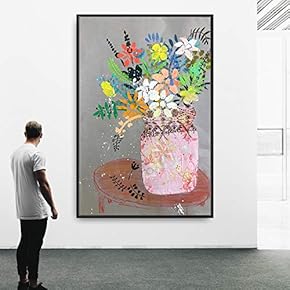 Framed Canvas Wall Art Flowers Canvas Prints Home Artwork Decoration for Living Room,Bedroom - 16x24 inches
