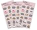 GUND Pusheen 18 Sticker Sheet 3Pack