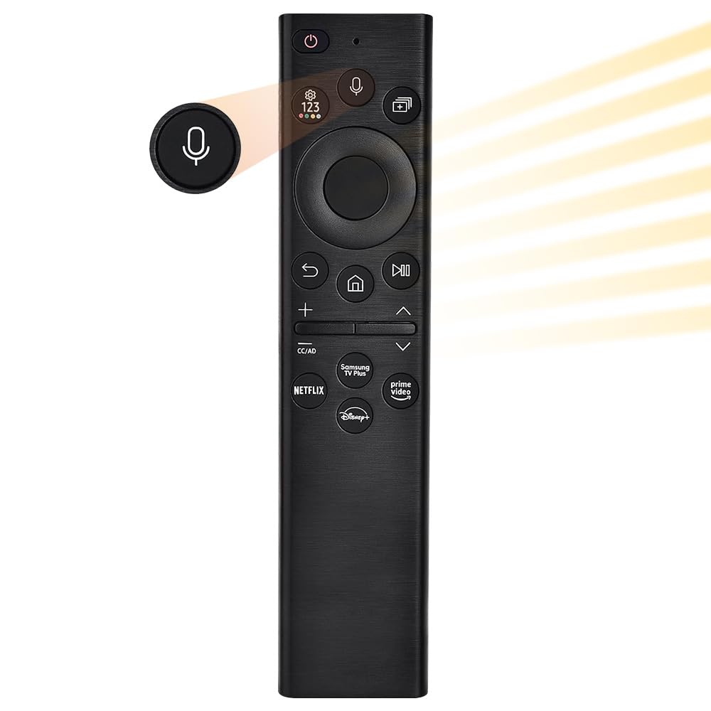 Photo 1 of for Samsung TV Remote with Solar Charging and Voice Control, for 2021-2024 Samsung Remote Control for Samsung Smart TV Crystal QLED QLED 4K 8K TVs. Solar Cell. 2-Year Full Warranty.