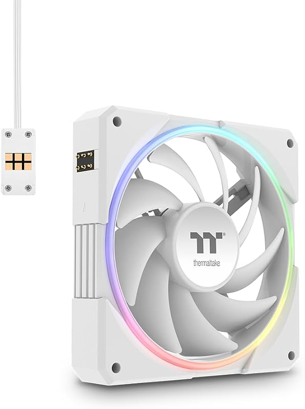 TS120 EX RGB Ventilateur avec Capteur de Température Intégré MagForce 2.0 3-Pack Blanc