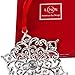 Lenox Sparkle And Scroll Holiday / Christmas Ornaments [Silver-Plated] (set-6)