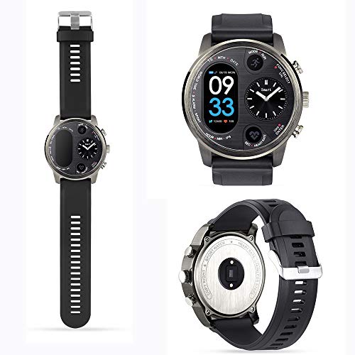 Axiba Smart Watch Fitness Activity Heart Rate Tracker Waterproof, GPS SmartWatch Pedometer Calories Counter with iOS and Android Phone (Black-B)