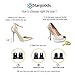 Stargoods Heart Shaped High Heel Protectors for Shoes, Black - All sizes
